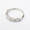 Picture of 14k White Gold & Diamond Waved Band Ring