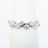 Picture of 14k White Gold & Diamond Waved Band Ring