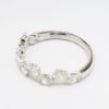 Picture of 14k White Gold & Oval Cut Diamond Zig-Zag Ring