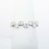 Picture of 14k White Gold & Oval Cut Diamond Zig-Zag Ring