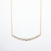 Picture of 14k Rose Gold Necklace with Diamond Arched Bar Pendant