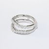 Picture of 14k White Gold & Diamond Curved Insert Ring Enhancer