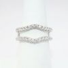 Picture of 14k White Gold & Contour Diamond Insert Ring Enhancer