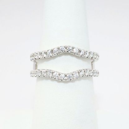 Picture of 14k White Gold & Contour Diamond Insert Ring Enhancer