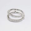 Picture of 14k White Gold & Contour Diamond Insert Ring Enhancer