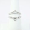 Picture of 14k White Gold Insert Ring Enhancer with Bezel Set Diamonds