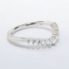 Picture of 14k White Gold & Graduating Diamond Contoured Wedding Band