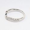 Picture of 14k White Gold & Diamond Contoured Wedding Band