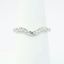 Picture of 14k White Gold & Diamond Contoured Wedding Band