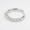 Picture of 14k White Gold & Diamond Contoured Wedding Band