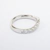 Picture of 14k White Gold & Diamond Contoured Wedding Band