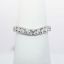 Picture of 14k White Gold & Diamond Contoured Wedding Band