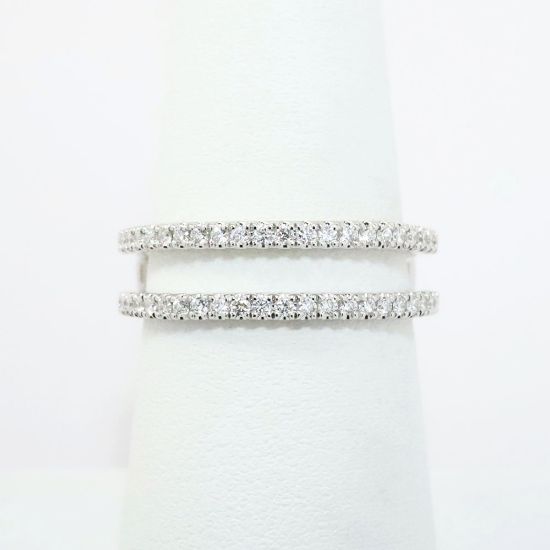 Picture of 14k White Gold & Diamond Insert Ring Enhancer