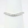 Picture of Delicate 14k White Gold & Diamond Contoured Wedding Band