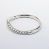 Picture of Delicate 14k White Gold & Diamond Contoured Wedding Band