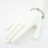 Picture of Vintage Inspired Platinum, Diamond and Cushion Cut, Light Blue Sapphire Bracelet