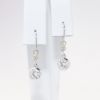 Picture of 18k White Gold & Platinum Diamond Solitaire Drop Earrings