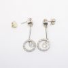 Picture of Art Deco Style Platinum & 18k White Gold & Old European Cut Diamond Drop Earrings