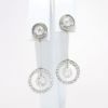 Picture of Art Deco Style Platinum & 18k White Gold & Old European Cut Diamond Drop Earrings