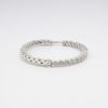 Picture of 14k White Gold & Diamond Inside-Out Hoop Earrings