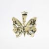 Picture of 14k Two-Tone Gold And Diamond Butterfly Pendant