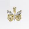 Picture of 14k Two-Tone Gold And Diamond Butterfly Pendant