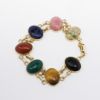 Picture of 14k Yellow Gold and Carved Multi-Gemstone Scarab Bracelet