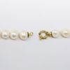 Picture of Hand Strung White Pearl Necklace with 18k Yellow Gold Clasp