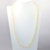 Picture of Hand Knotted White Pearl Necklace with 14k White Gold Clasp