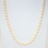 Picture of Hand Knotted White Pearl Necklace with 14k White Gold Clasp