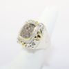 Picture of 18k Yellow Gold & Sterling Silver with Brown & White Diamonds Ring by Charles Krypell