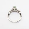 Picture of 14k White Gold & Green-Blue Diamond Solitaire Ring