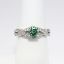 Picture of 14k White Gold & Green-Blue Diamond Solitaire Ring