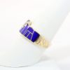 Picture of Southwest Inspired 14k Yellow Gold & Inlaid Lapis Ring with Diamond Accents