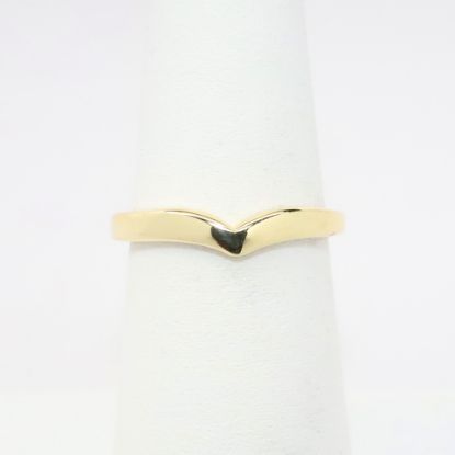 Picture of 14k Yellow Gold Contoured Ring Enhancer Wedding Band