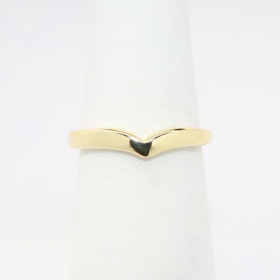 Picture of 14k Yellow Gold Contoured Ring Enhancer Wedding Band