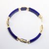 Picture of 14k Yellow Gold & Lapis Lazuli Bracelet with Chinese Inspired Dragon Stations