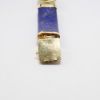 Picture of 14k Yellow Gold & Lapis Lazuli Bracelet with Chinese Inspired Dragon Stations