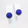 Picture of 14k Yellow Gold & Lapis Lazuli Cabochon Stud Earrings