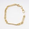 Picture of 18k Yellow Gold Fancy Link Chain Bracelet 