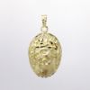 Picture of 14k Yellow Gold Jesus Christ Face Pendant