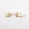 Picture of 14k Yellow Gold Pearl and Diamond Earrings