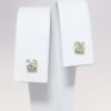 Picture of 14k Yellow Gold & Round Brilliant Cut Diamond Solitaire Stud Earrings 