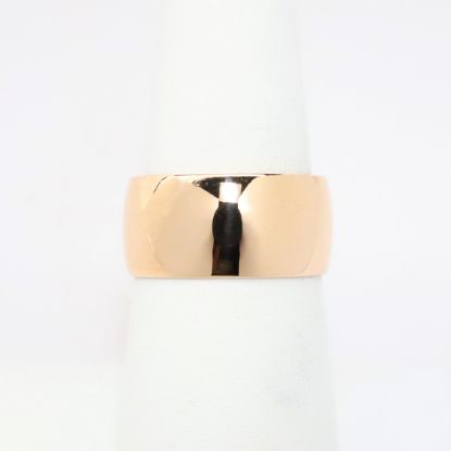 Picture of 14k Rose Gold Cigar Band Style Ring