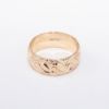 Picture of 14k Rose Gold Etched Wave Design Wedding Band