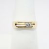 Picture of 14k Yellow Gold & Sliding Round Brilliant Cut Diamond Ring