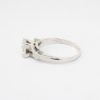 Picture of Vintage 14k White Gold & Round Brilliant Cut Diamond Ring with Baguette Cut Accents