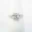 Picture of Vintage 14k White Gold & Round Brilliant Cut Diamond Ring with Baguette Cut Accents