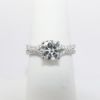 Picture of 18k White Gold & GIA Certified Round Brilliant Cut Diamond Engagement Ring 