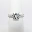 Picture of 18k White Gold & GIA Certified Round Brilliant Cut Diamond Engagement Ring 